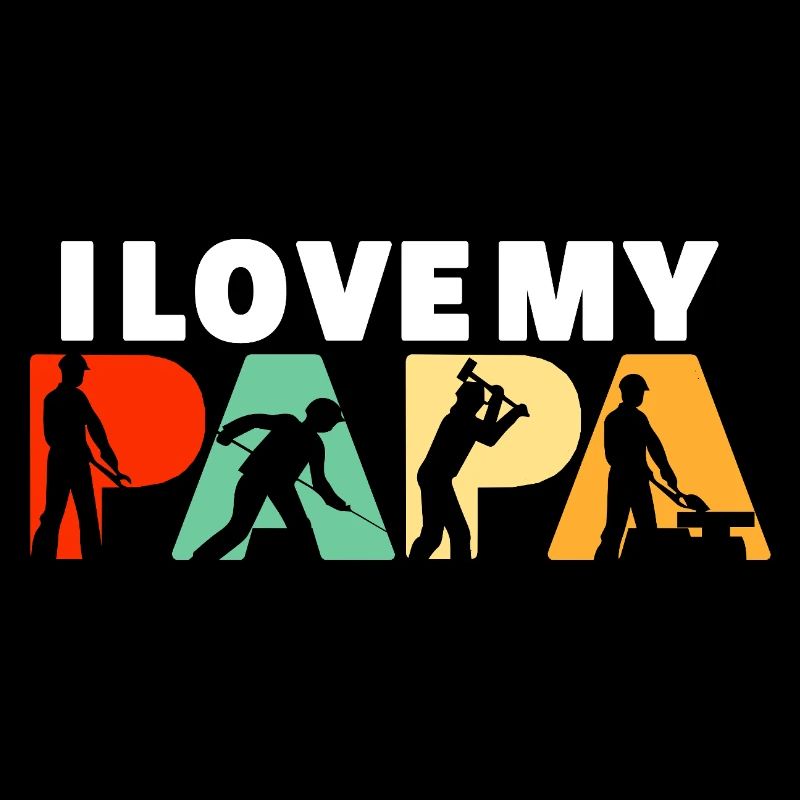 J’adore mon emploi industriel de Papa Ouvrier de l’Acier