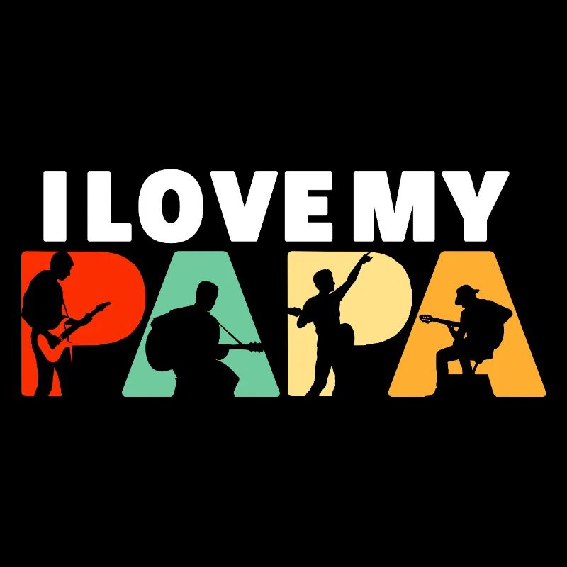 Ich liebe meinen Papa, Gitarrist, Musiker-Vater