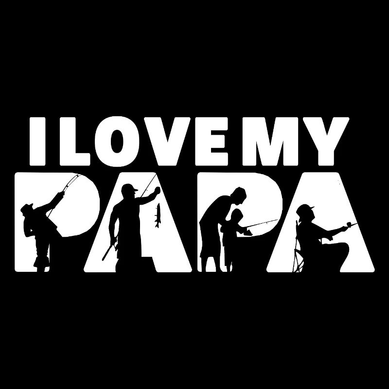 Ich liebe meinen Papa Angel-Silhouette Stolzer Vater