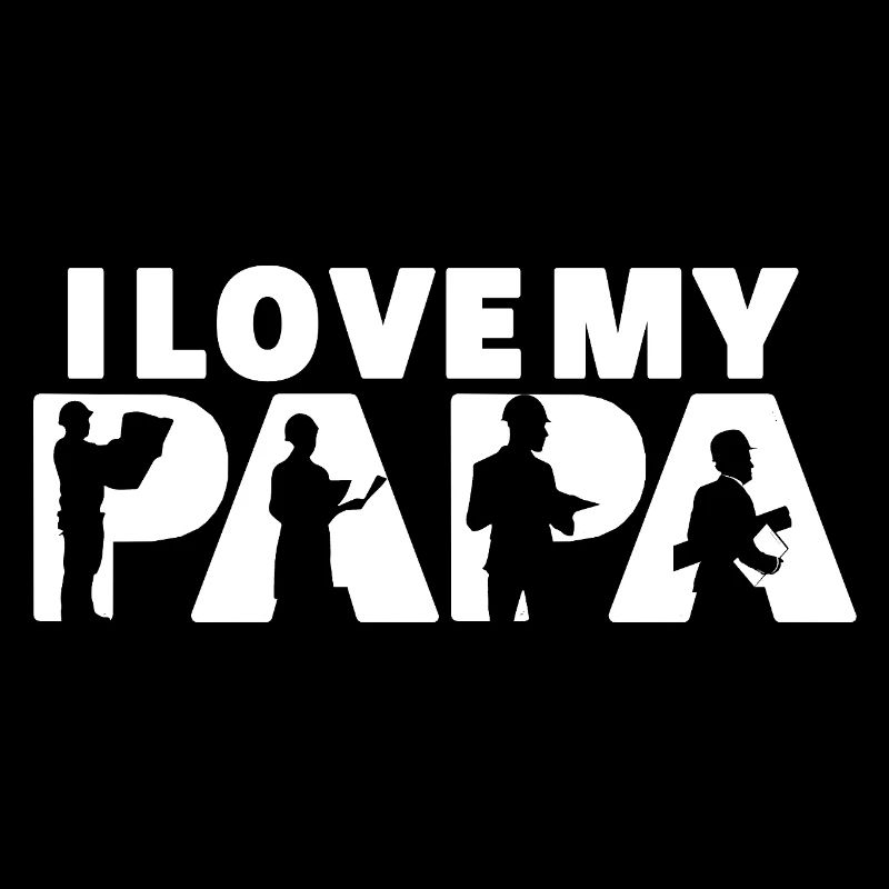 Ich liebe meinen Papa Architekt Bau Papa