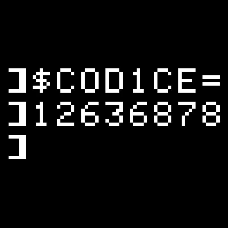 C0D1CE Codice 8-Bit Esadecimal Code Nerd Pix