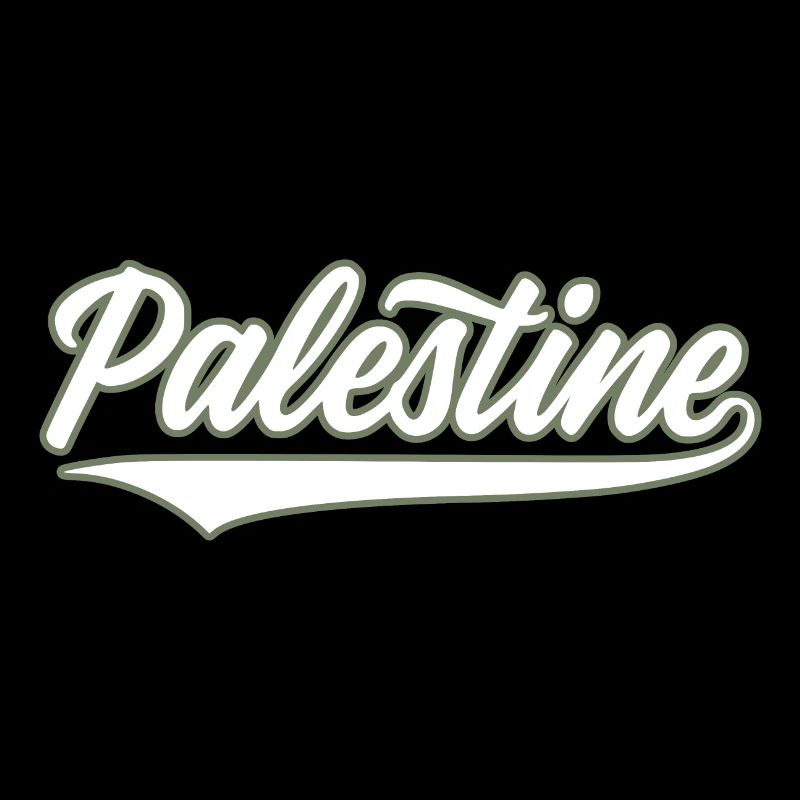 Palestine style baseball vert olive-blanc