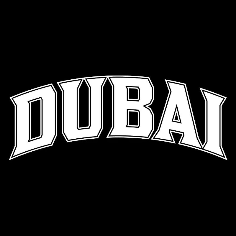 Lettrage de Dubaï dans l’arche