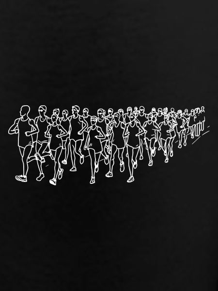 Runner Line Drawing