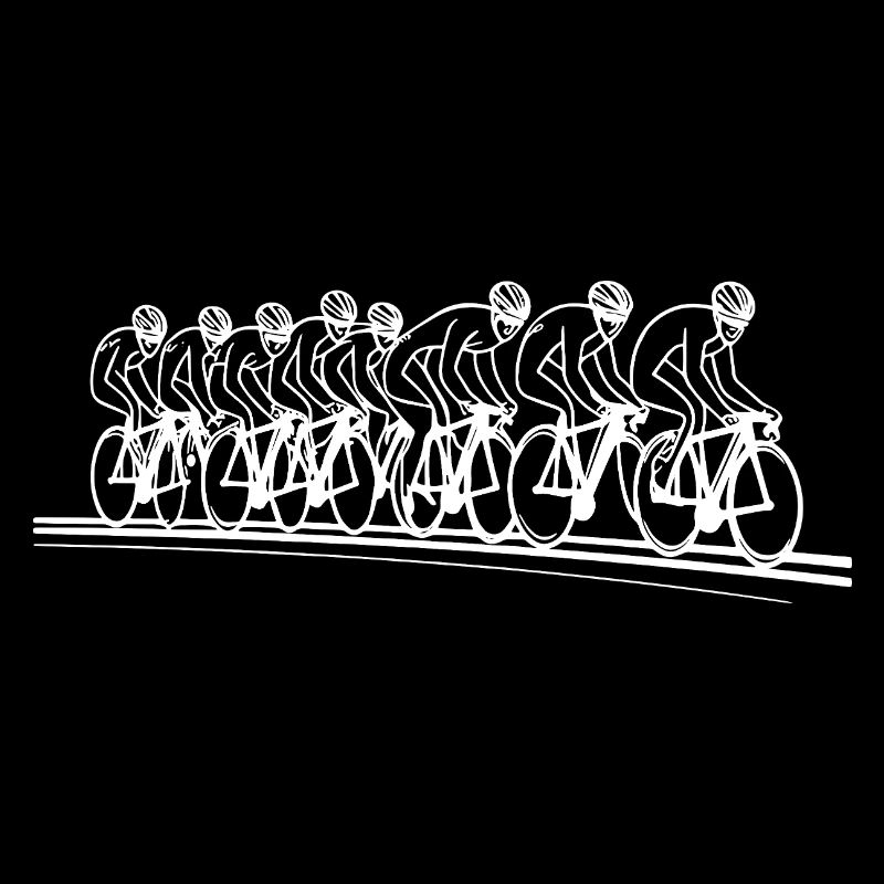 Cyclist Line Art