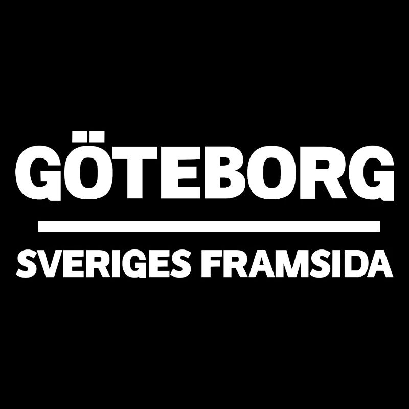 Impression d'art abstrait de Göteborg pour t-shirt