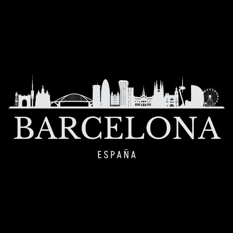 Barcelone Skyline, Barcelone, Espagne