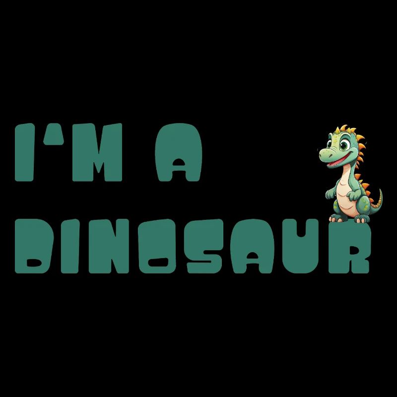 Je suis un dinosaure – conception typographique ludique