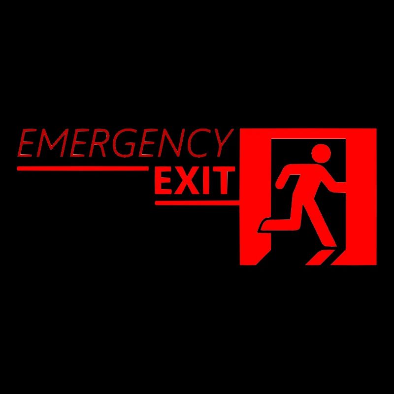 Emergency EXIT Classic Red