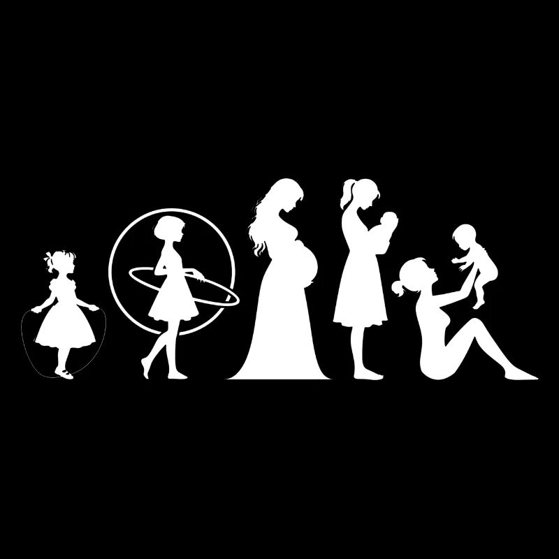 Evolution Mama Muttertag kind Familie