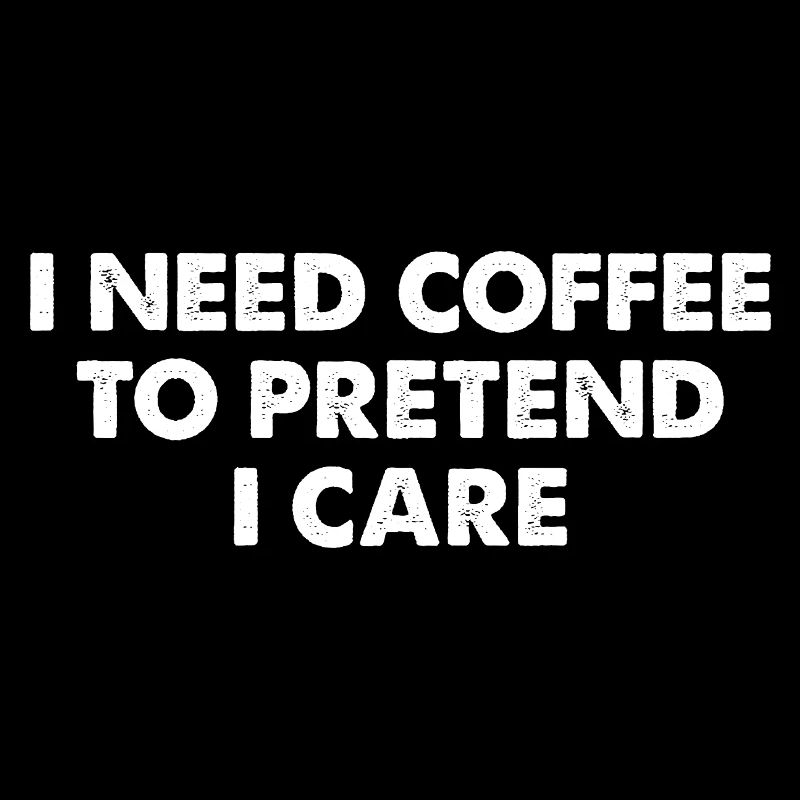 Kaffee-Meme Typografie Spruch