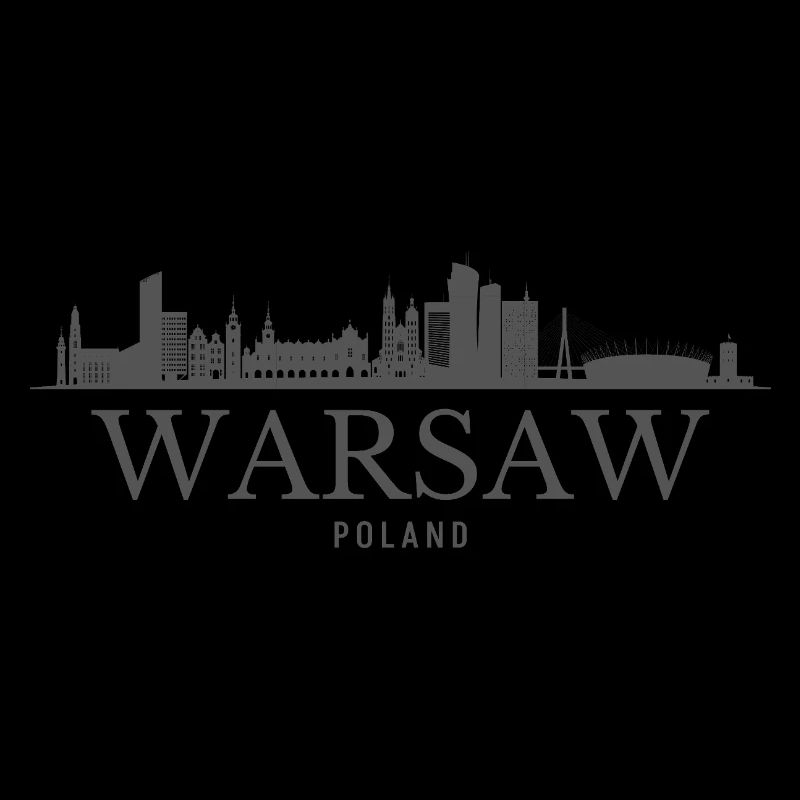 Varsovie, Pologne, silhouette de Varsovie