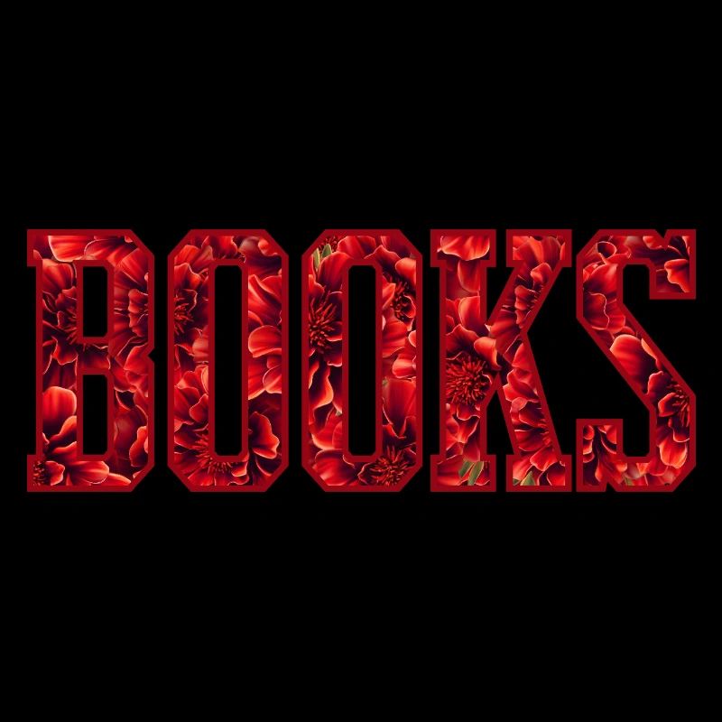 Rote Blumenbuchstaben Buch