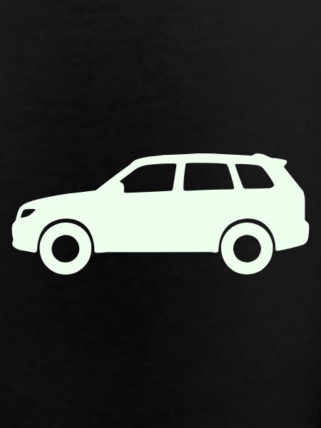 Pastel Car Silhouette