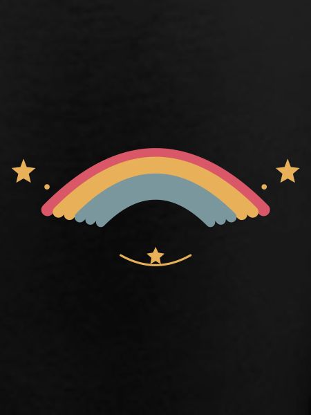 Pastellregenbogen mit Sternen