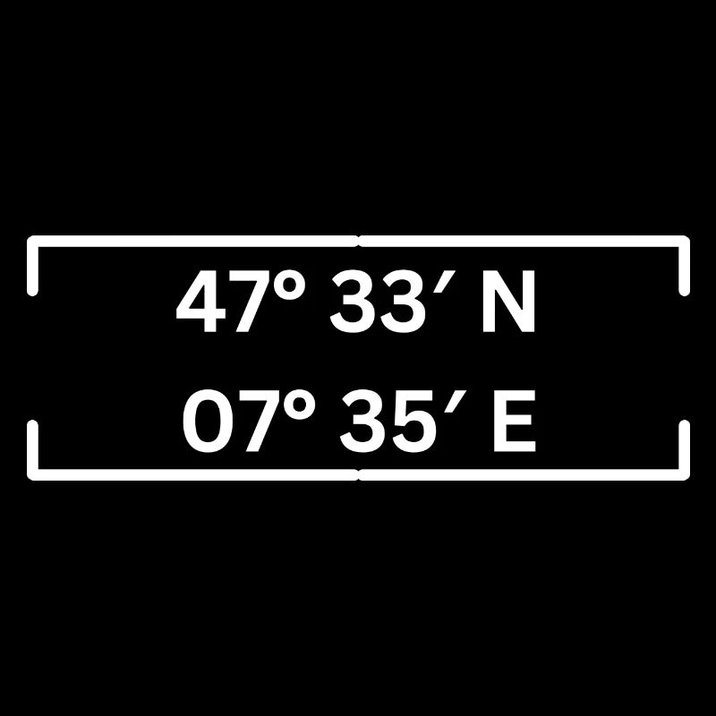 coordinates Basel Minimalist
