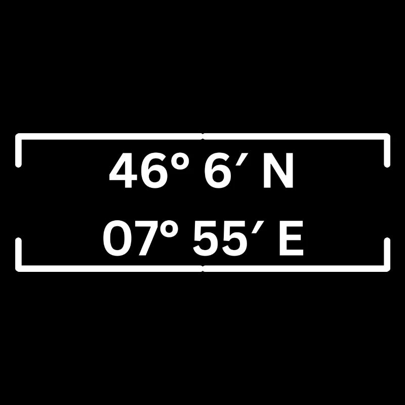 Coordinates Saas-Fee Minimalist