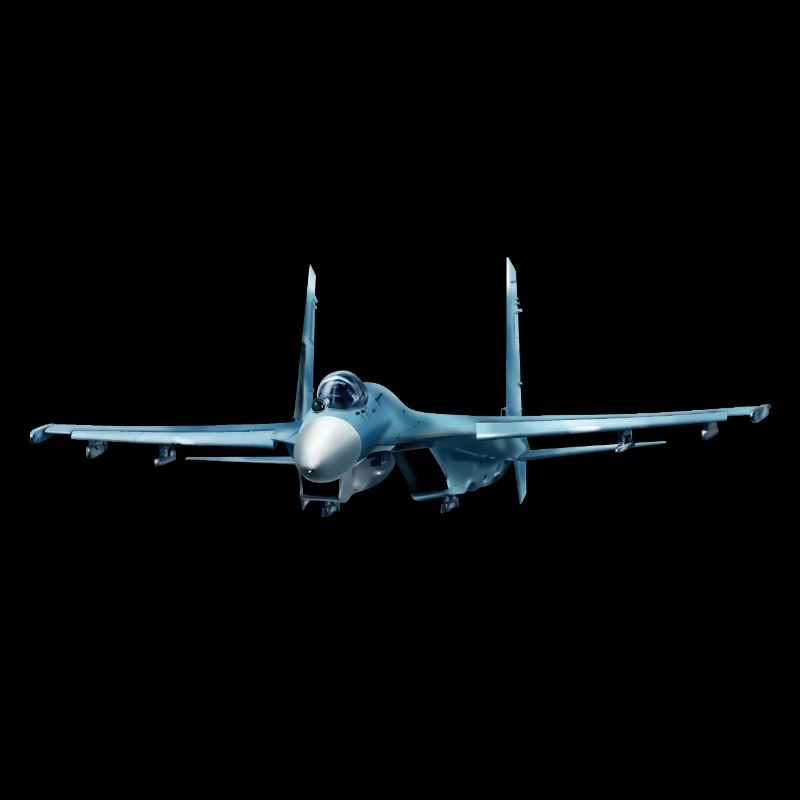 Conception d’avion de chasse bleu