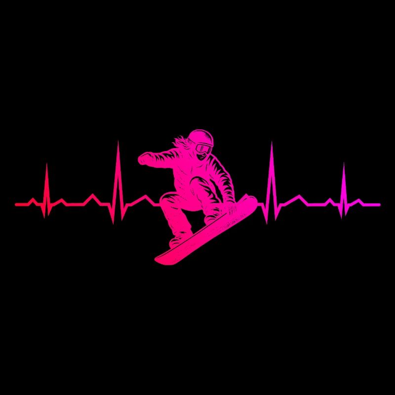 Message de snowboard clair