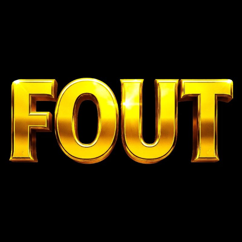 Golden Error Typography