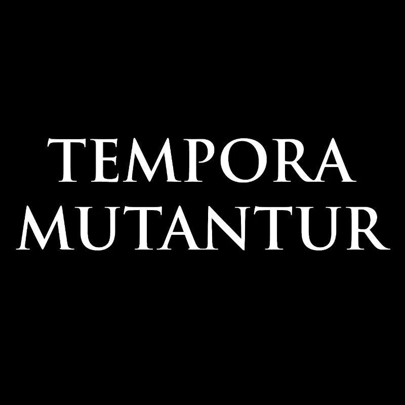Tempora Mutantur Typography Tee