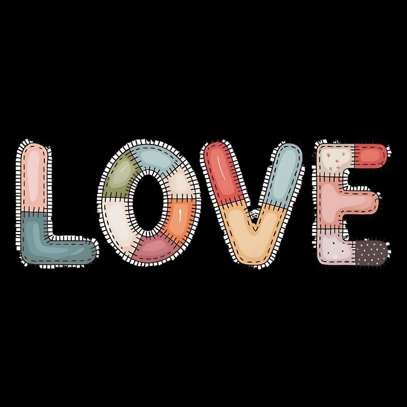 Love Patchwork Sewing Handmade Design