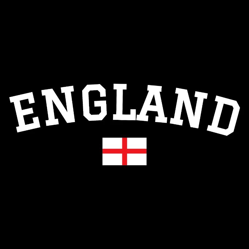 England Flag Design White