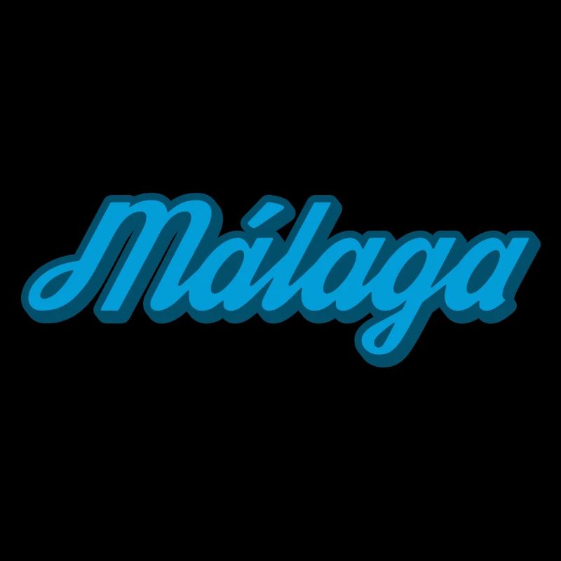 Malaga Coastal Script Bleu
