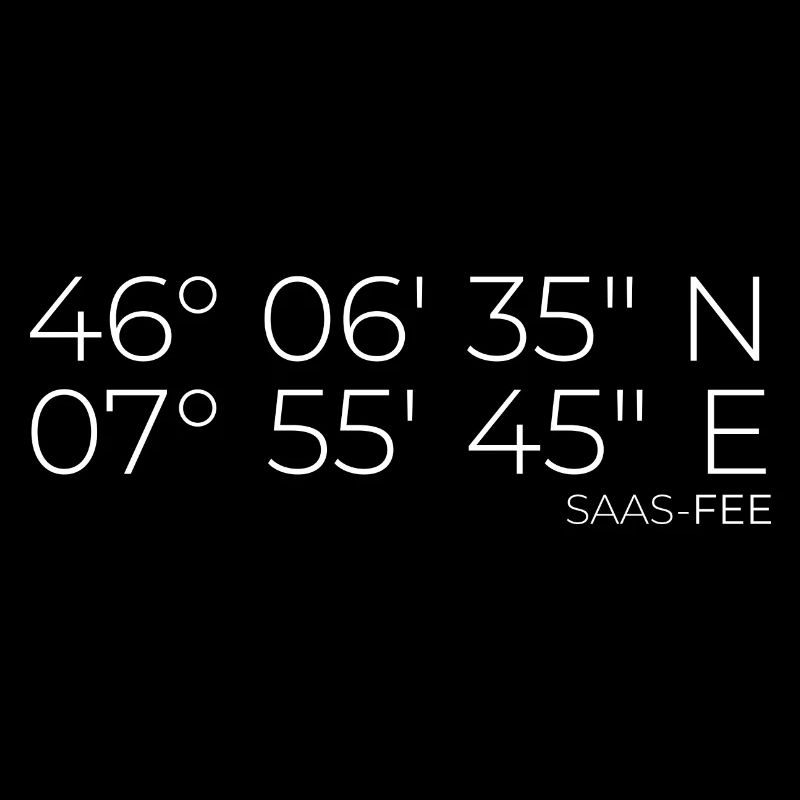 Coordinates Saas-Fee