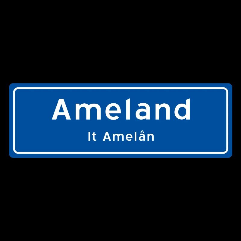 Panneau de nom de lieu d’Ameland