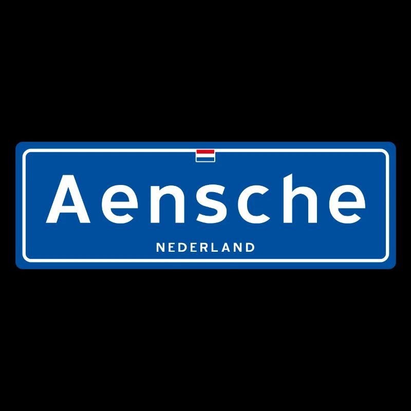 Aensche (Enschede) place name sign