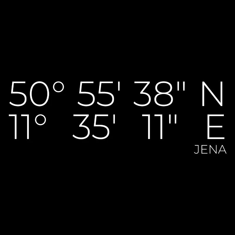 Coordinates Jena, Thuringia