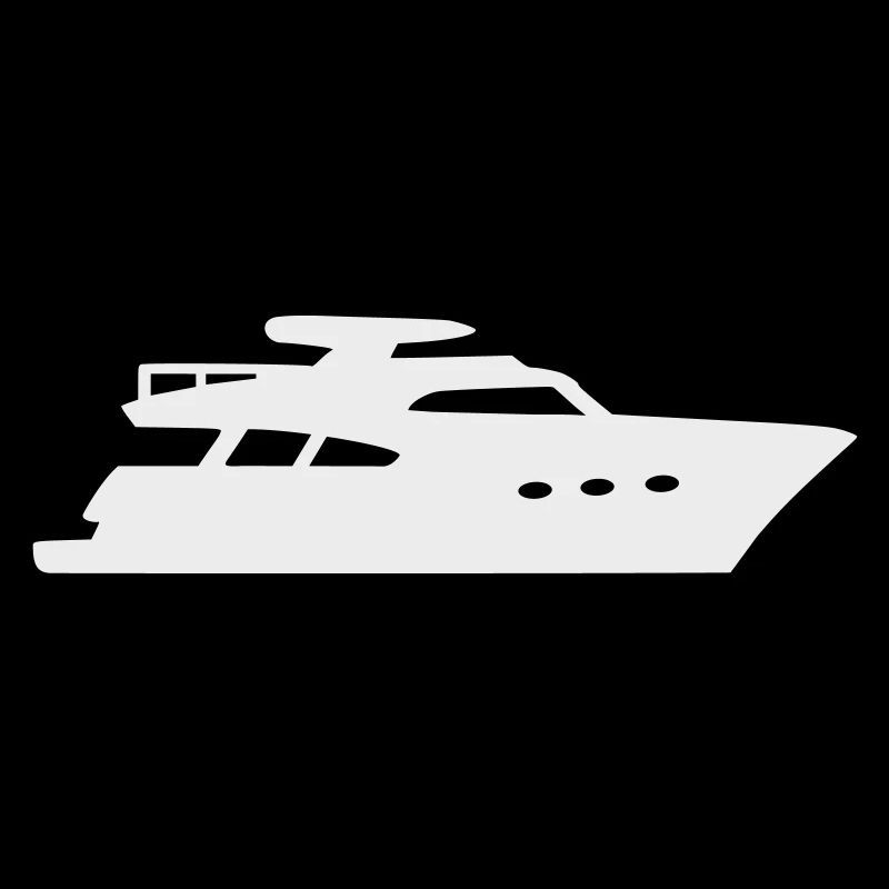 Yacht Silhouette Motorboot