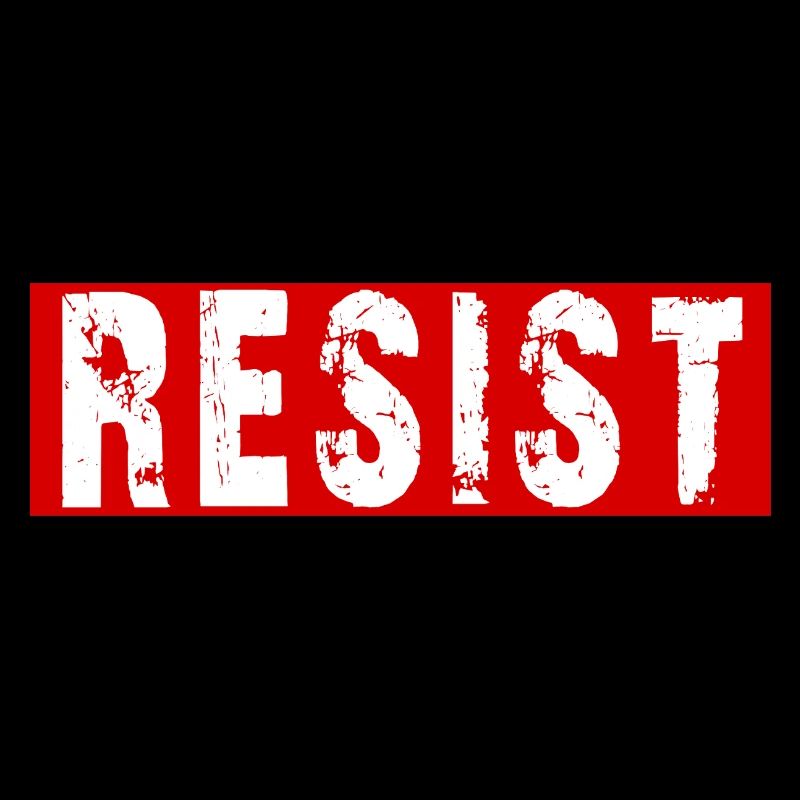 Resist Distressed Protest Typography