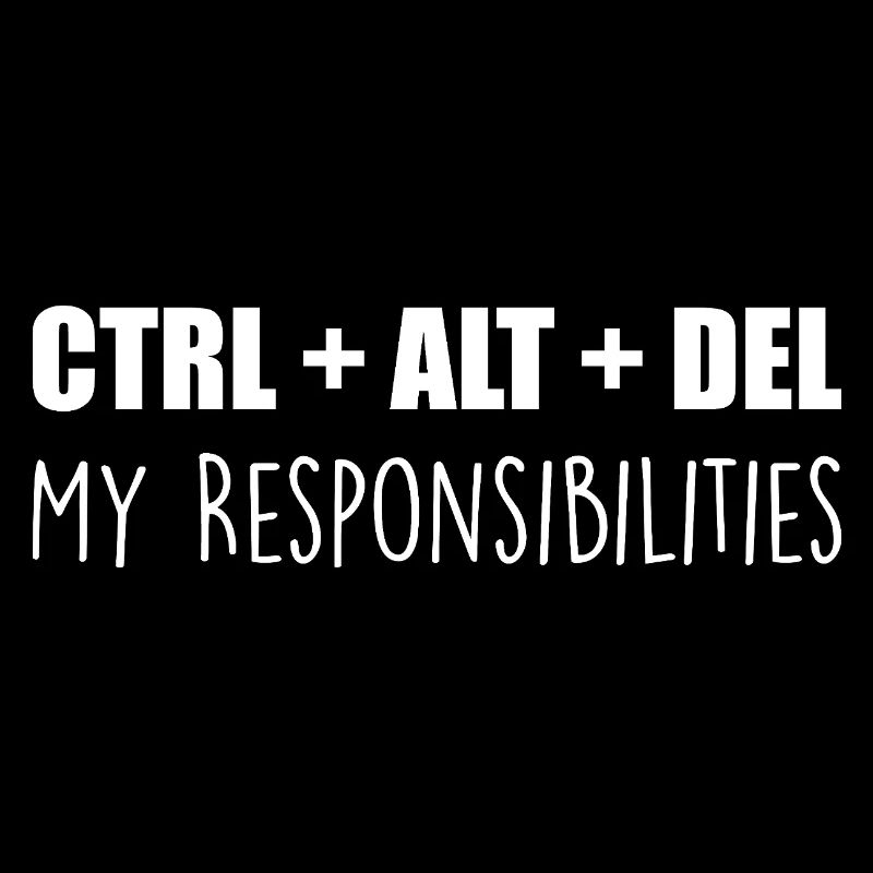 ctrl + alt + del : my responsibilities
