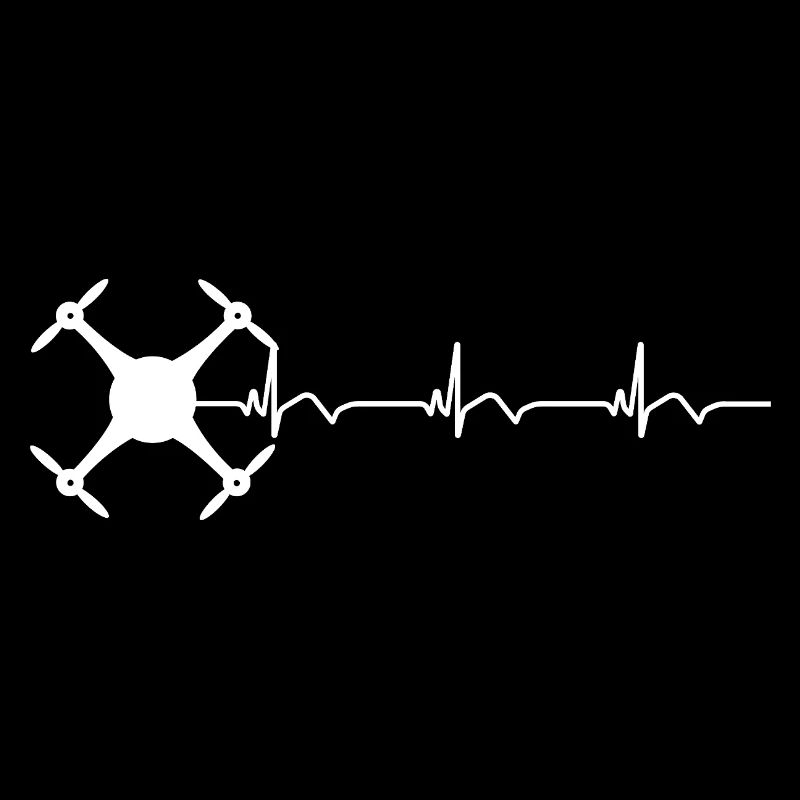 Drone Drone Pilot ECG Heartbeat