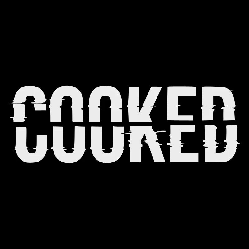 Glitch Lettering Cooked