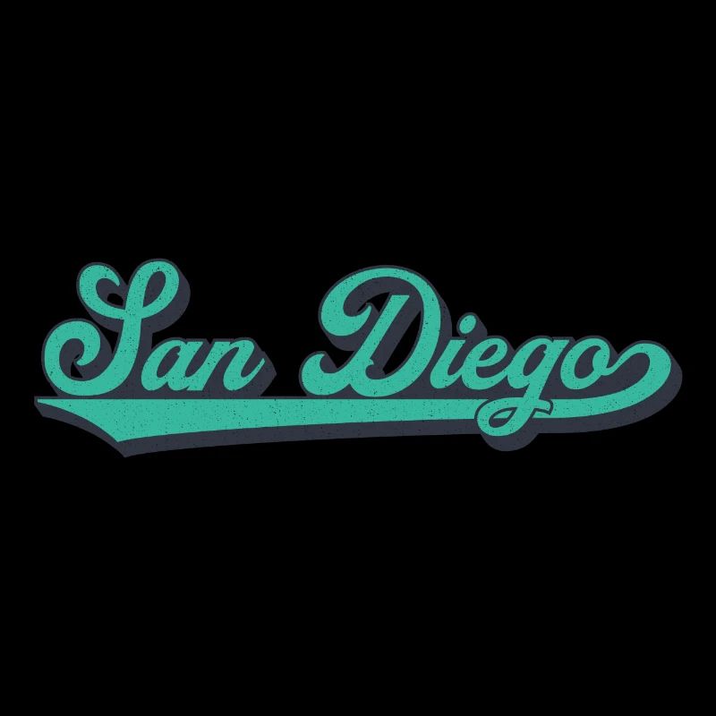 San Diego Script Retro Wave