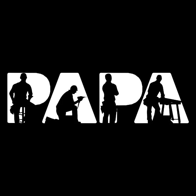 Silhouette de menuisier Papa Carpenter