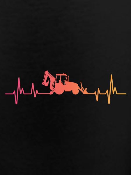 Backhoe Sunset Heartbeat Loader