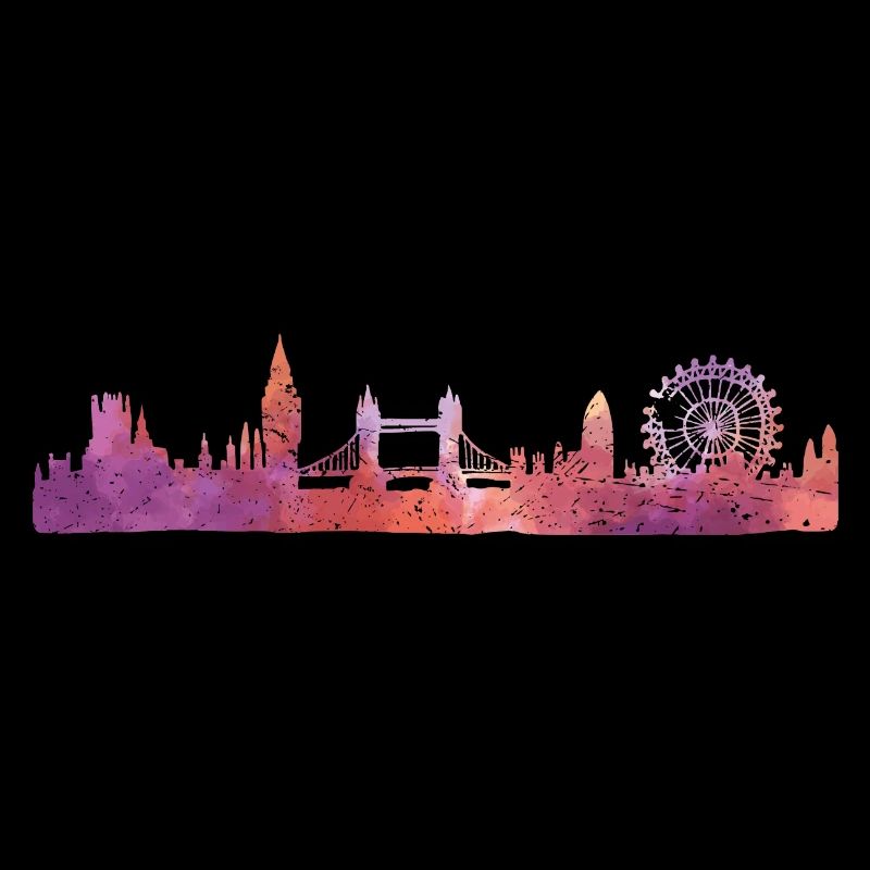 Horizon à l’aquarelle de Londres