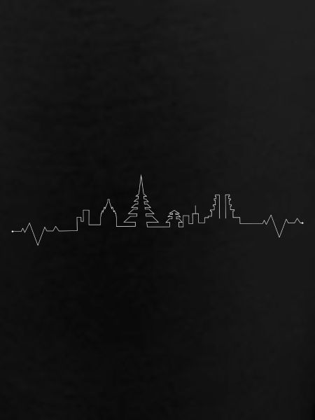 Continuous Skyline Line Art