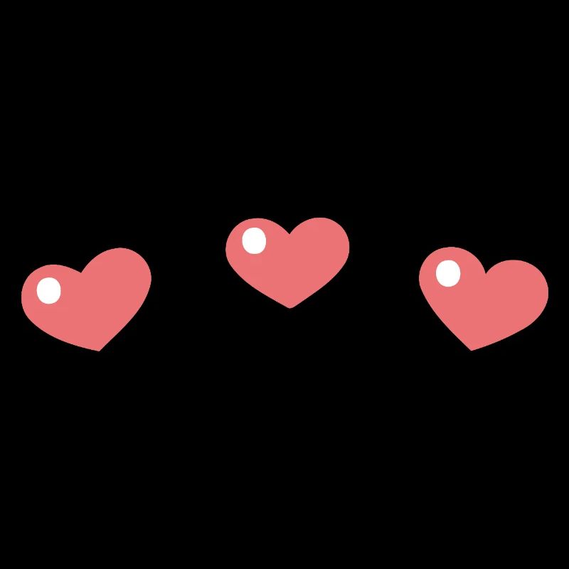 Pastel hearts with a sleek pattern