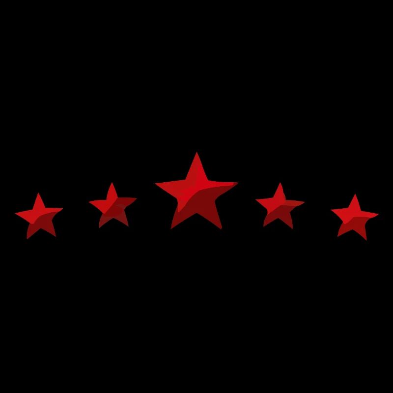 Graphique cinq étoiles de la rangée Étoile Rouge