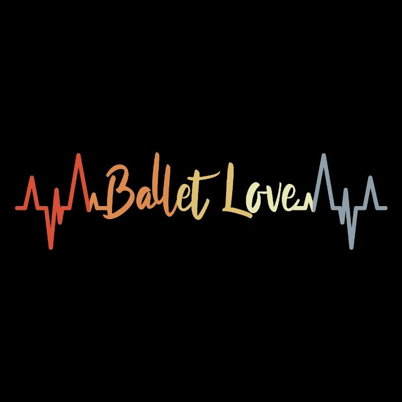 Palpitations vintage de cœur d’amour de ballet
