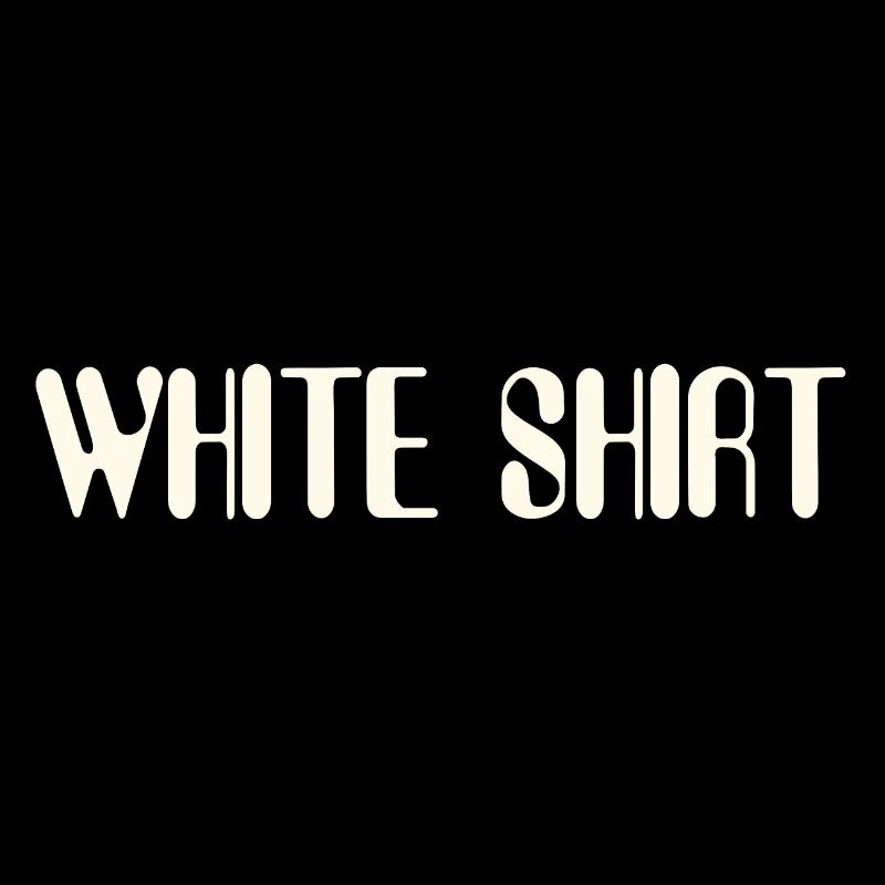 Chemise blanche | Chemise de chanson | Pull à bande