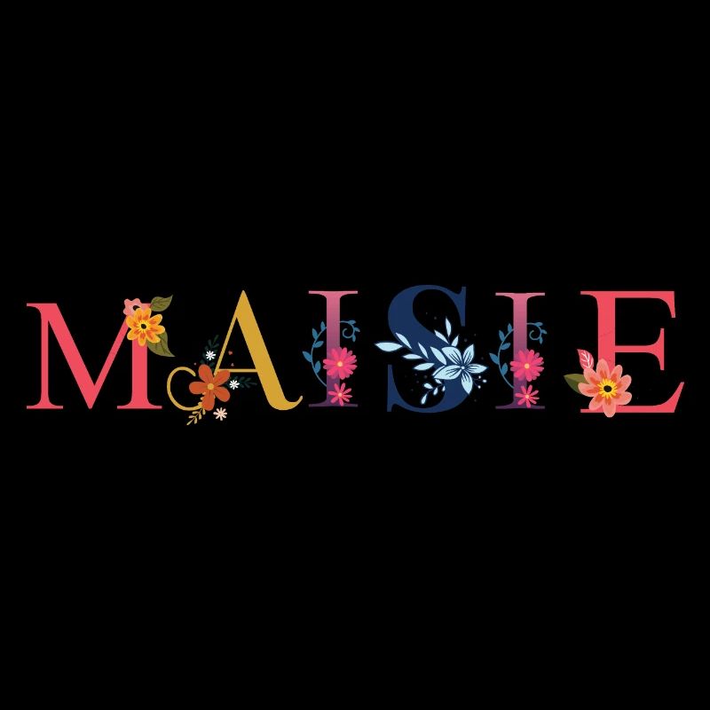 MAISIE name decorated with flowers