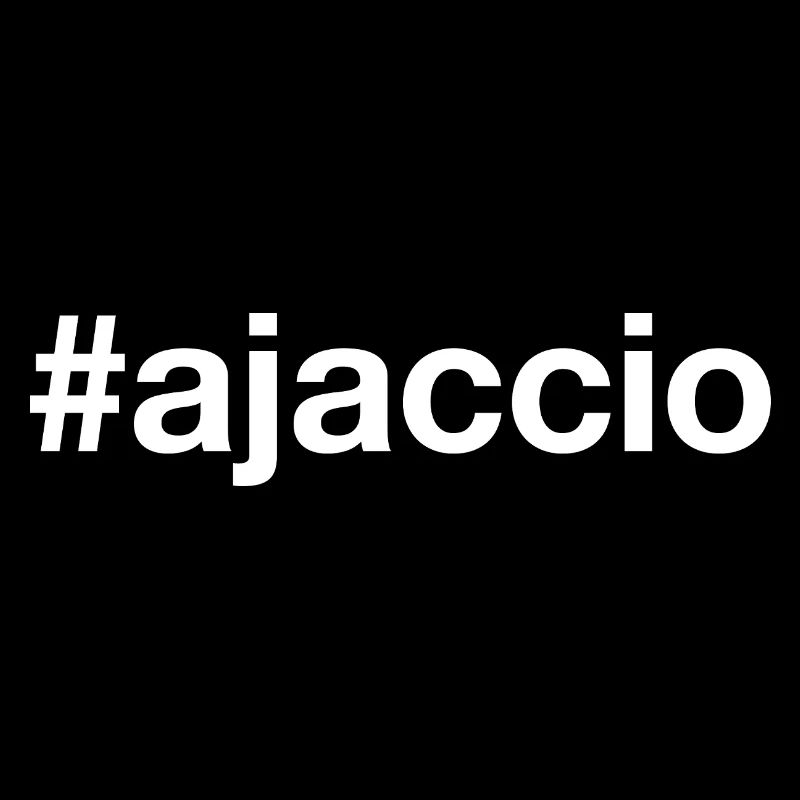 AJACCIO Hashtag Blanc