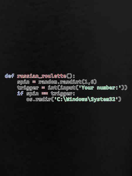Python Russian Roulette