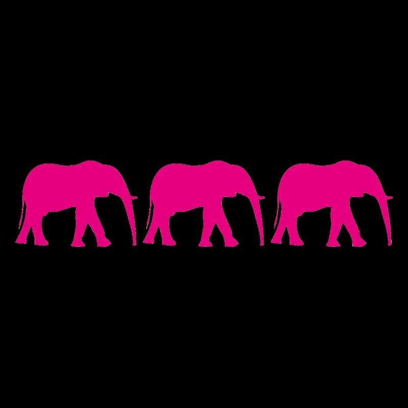 Pink elephants in a repeating pattern